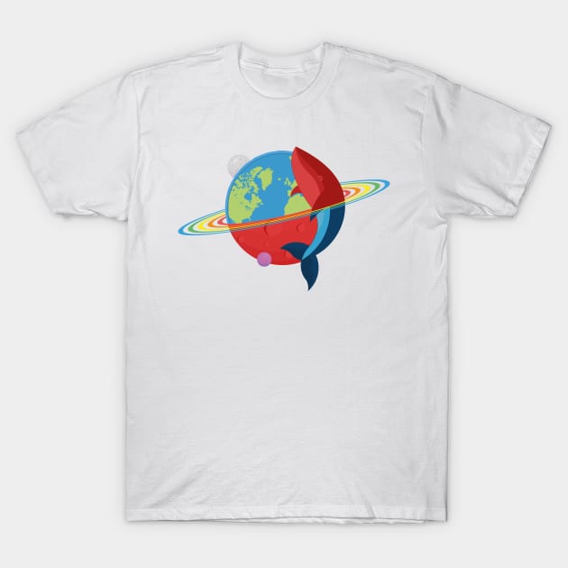 Whale from another planet T-Shirt by FunawayHit